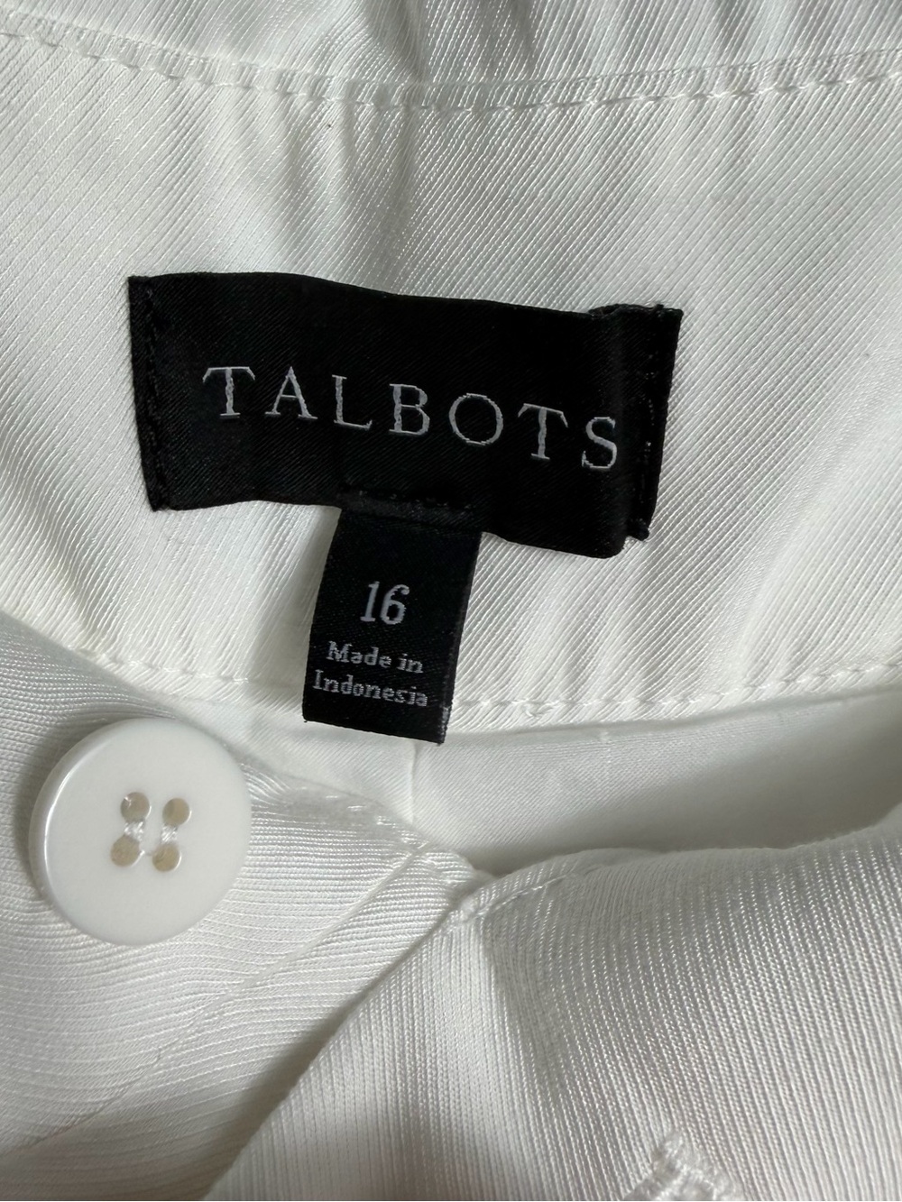 Talbots White Paperbag-Waist Wide-Leg Pants with Tie Belt - Picture 3 of 8